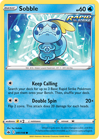 Sobble - 041/198 (SWSH06) Common - Near Mint