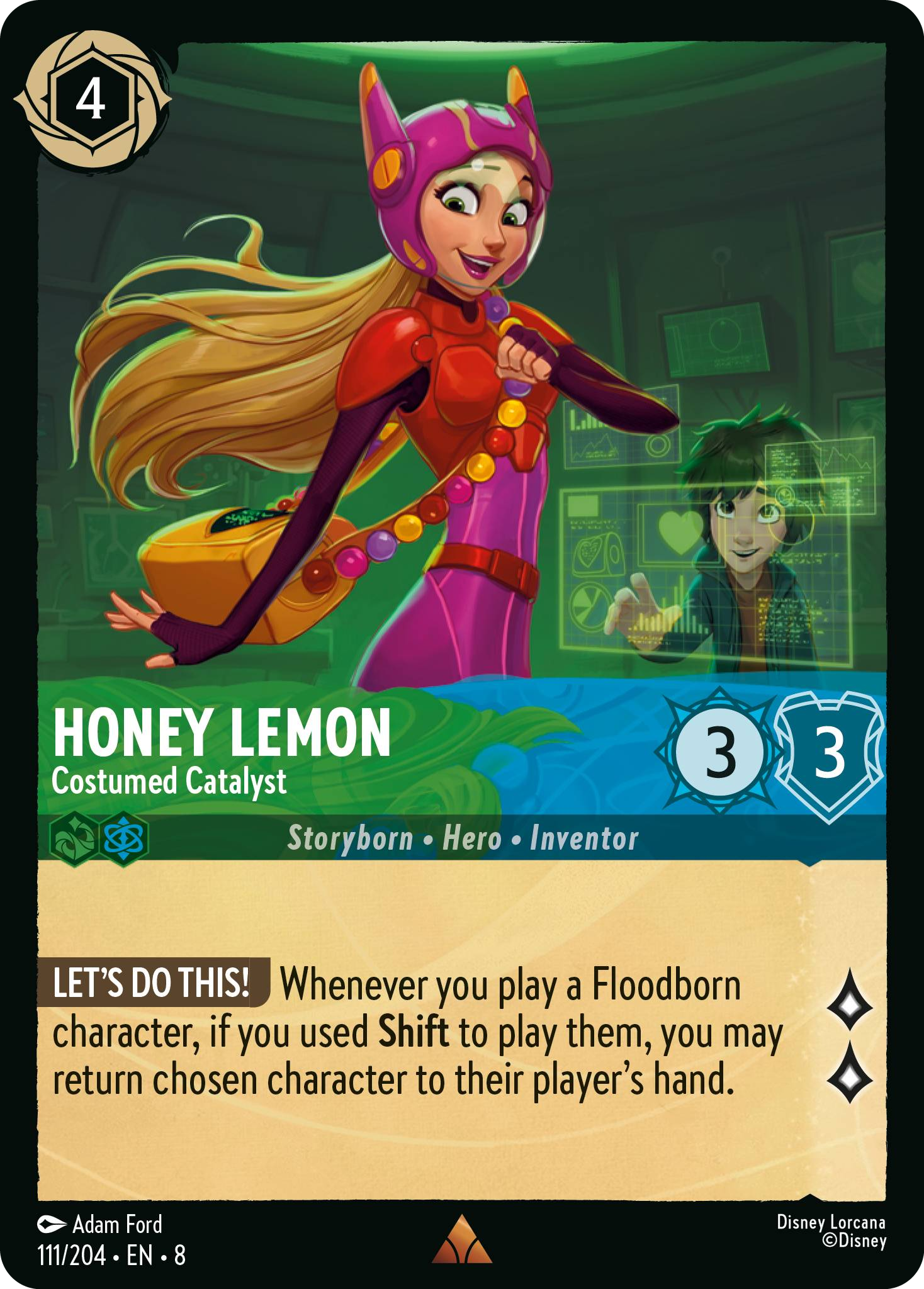 Honey Lemon - Costumed Catalyst (Reign of Jafar - 111/204 ) Rare