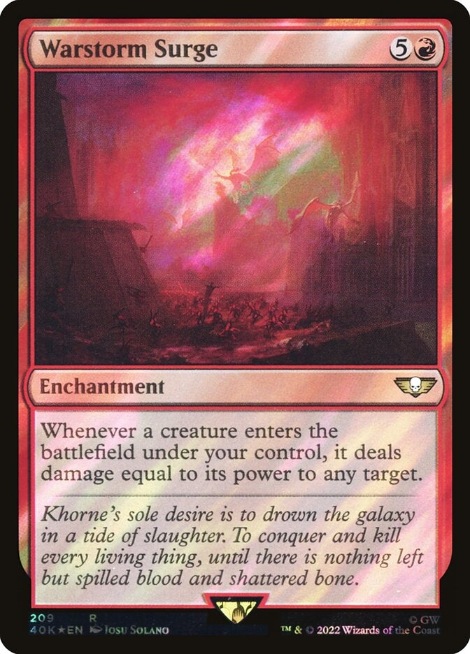 Warstorm Surge [#209 Surge Foil] (40K-R-FOIL)