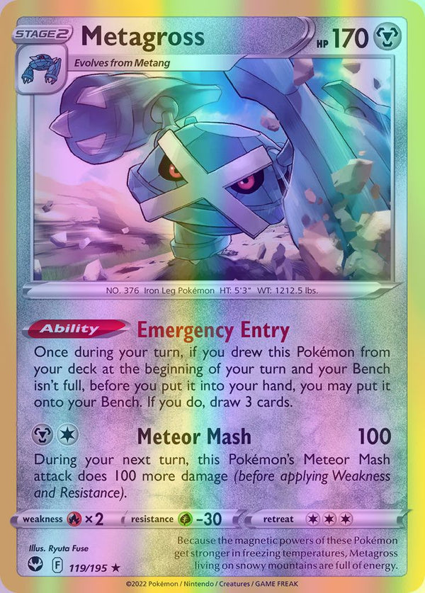 Metagross - 119/195 (SWSH12) Holo Rare - Near Mint Reverse Holofoil