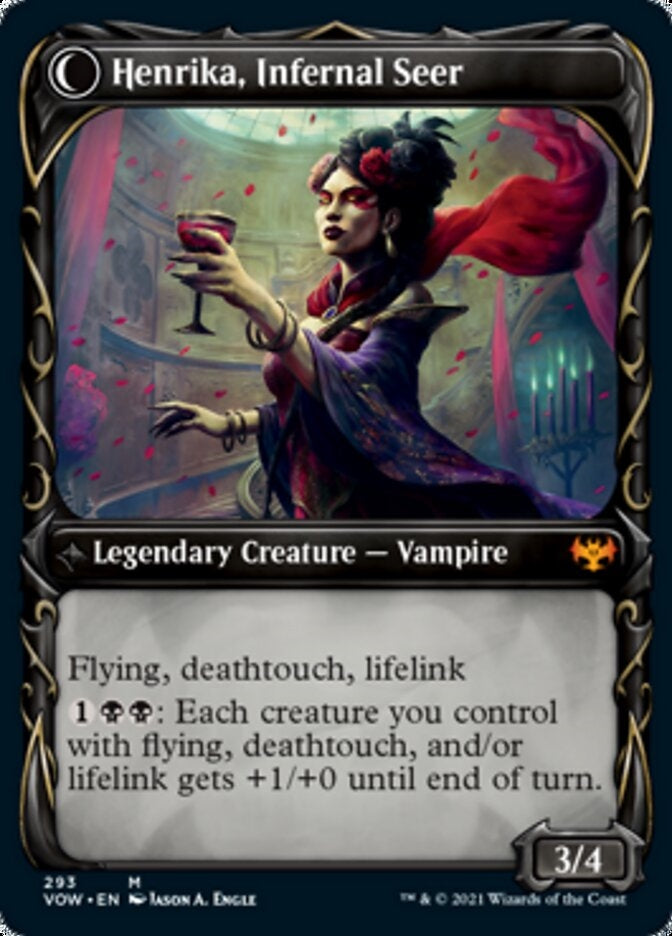Henrika Domnathi // Henrika, Infernal Seer [#293 Showcase] (VOW-M)