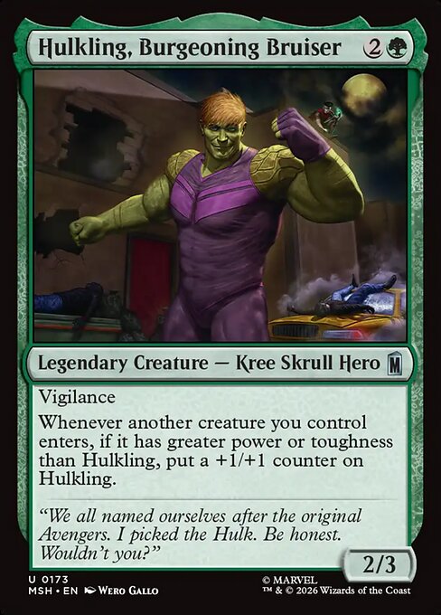 Hulkling, Burgeoning Bruiser [ #0173 ] (MSH-U)