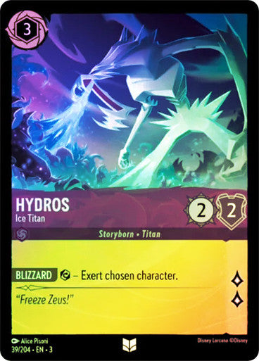 Hydros - Ice Titan (Into the Inklands 039/204) Uncommon - Near Mint Cold Foil