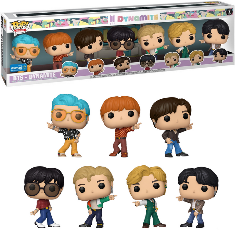 POP Figure Box Set: BTS - Dynamite (7 Pack) Box Damage (Walmart)