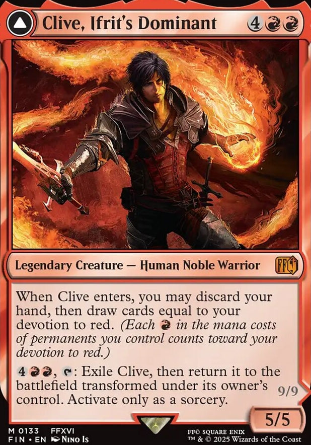 Clive, Ifrit's Dominant // Ifrit, Warden of Inferno [ #0133 ] (FIN-M)