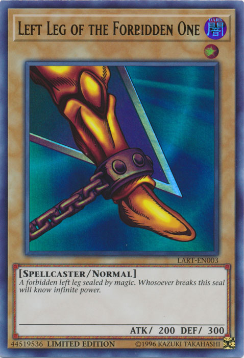 Left Leg of the Forbidden One (LART-EN003) Ultra Rare - Near Mint Limited