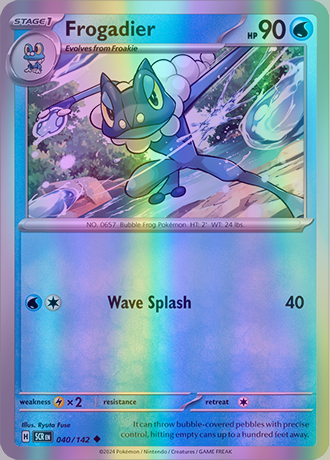 Frogadier - 040/142 (SCR) Uncommon - Near Mint Reverse Holo