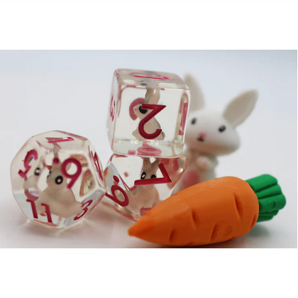 Backyard Bunny RPG Dice Set