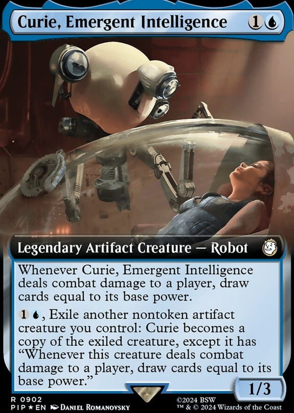 Curie, Emergent Intelligence [#0902 Extended Art Surge Foil] (PIP-R)