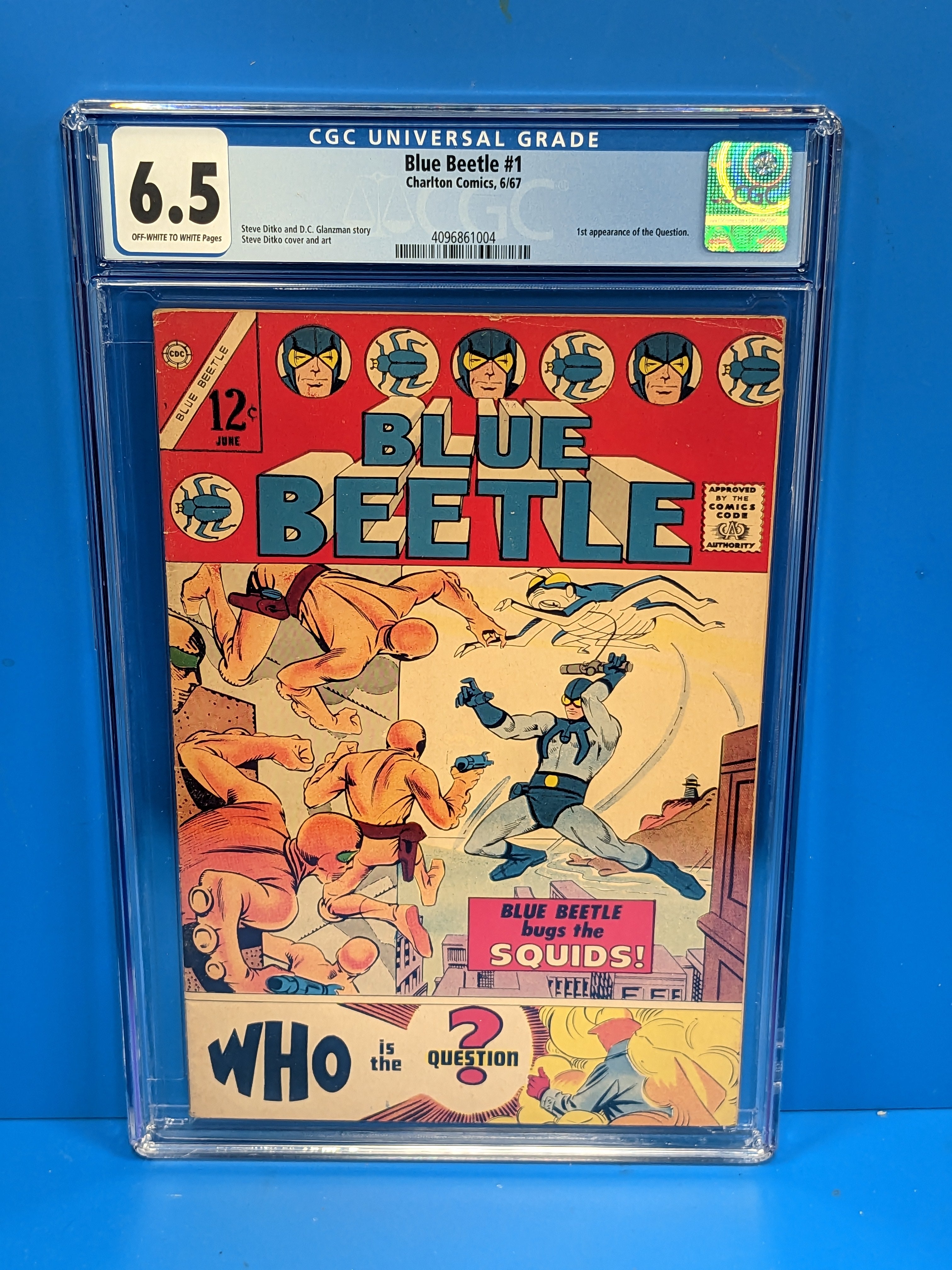 Blue Beetle (1967) #1 (CGC 6.5) 1st Appearance of The Question