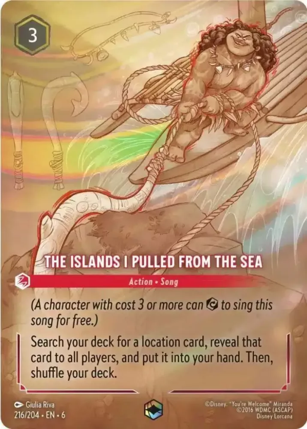 The Islands I Pulled From The Sea  (Azurite Sea 216/204) Enchanted - Near Mint Holofoil