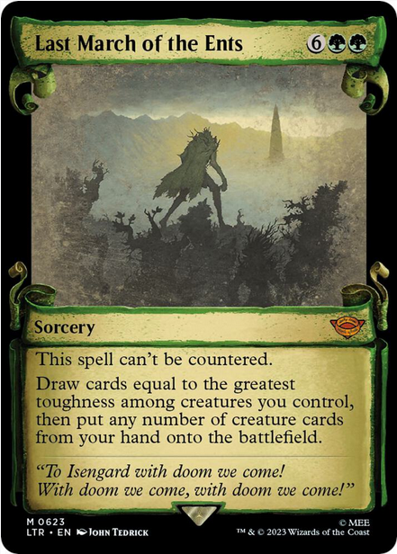 Last March of the Ents [#0623 Showcase Scrolls] (LTR-R)