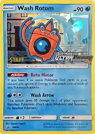 Wash Rotom (Prerelease) [Staff] - SM94 (SM:PR) Promo - Near Mint Holofoil