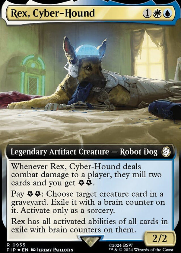 Rex, Cyber-Hound [#0955 Extended Art Surge Foil] (PIP-R)