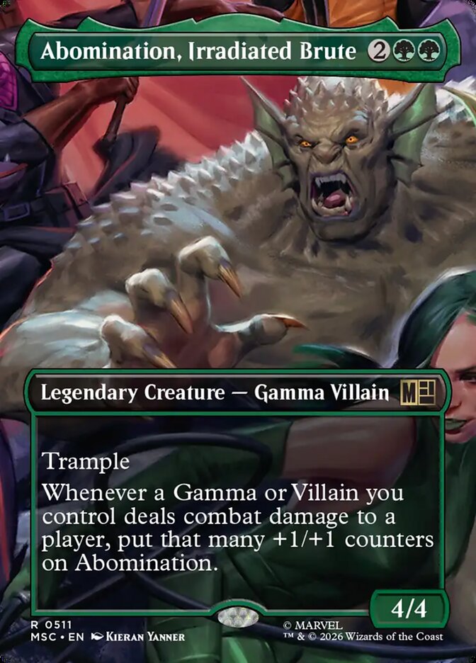 Abomination, Irradiated Brute [ #0511 Borderless ] (MSC-R)