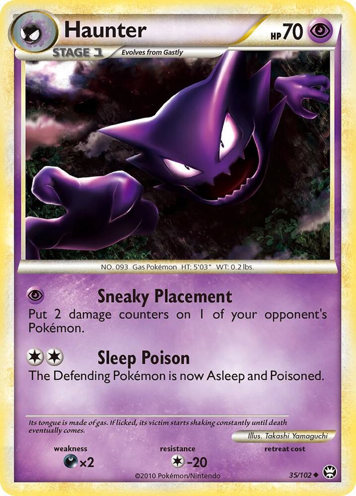 Haunter - 35/102 (TM) Uncommon - Damaged