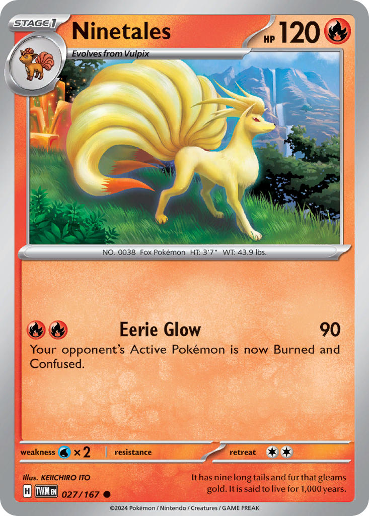 Ninetales - 027/167 (TWM) Common - Near Mint