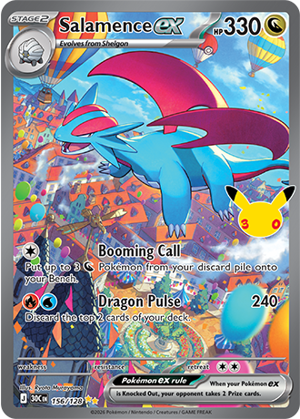 Salamence ex - 156/128 (30C) Special  Illustration Rare