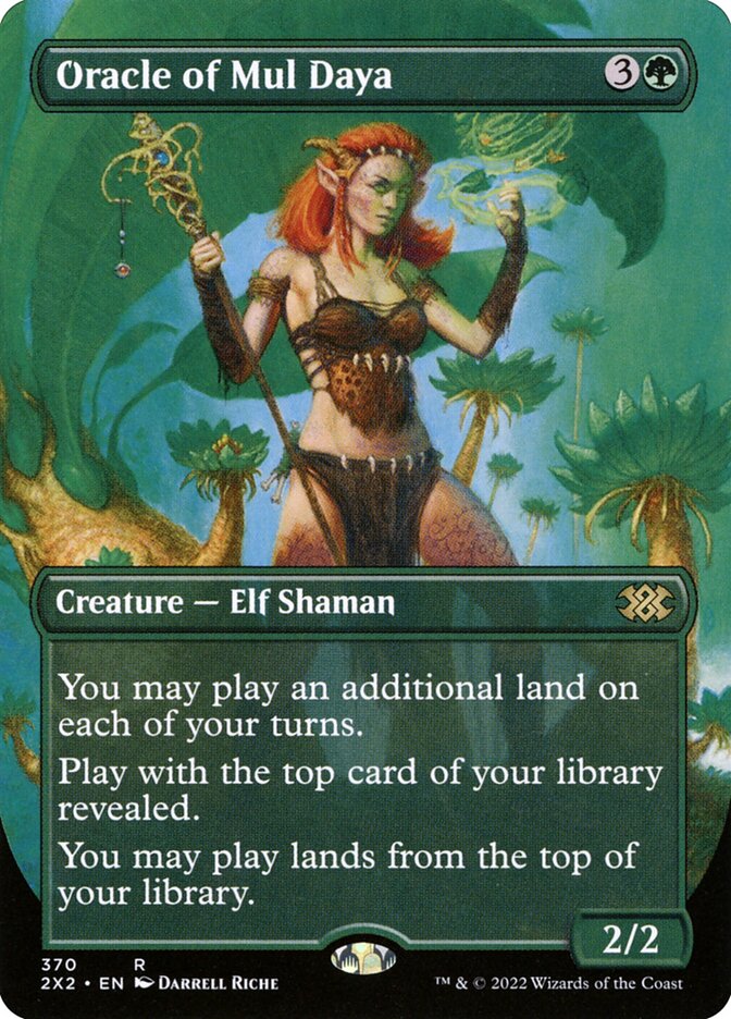 Oracle of Mul Daya [#370 Alternate-Art Borderless] (2X2-R) Light Play