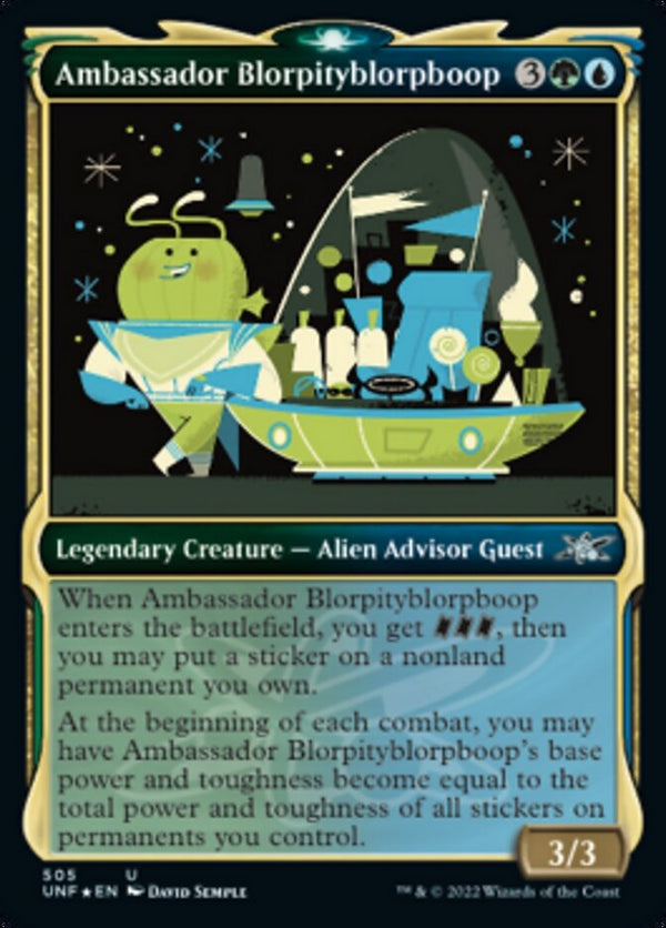 Ambassador Blorpityblorpboop [#505 Galaxy Foil / Showcase] (UNF-U)