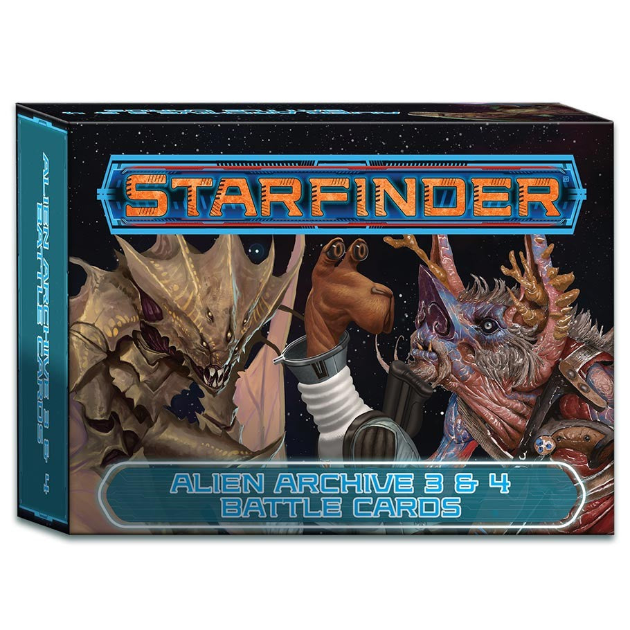 Starfinder RPG: Battle Cards - Alien Archive 3 & 4