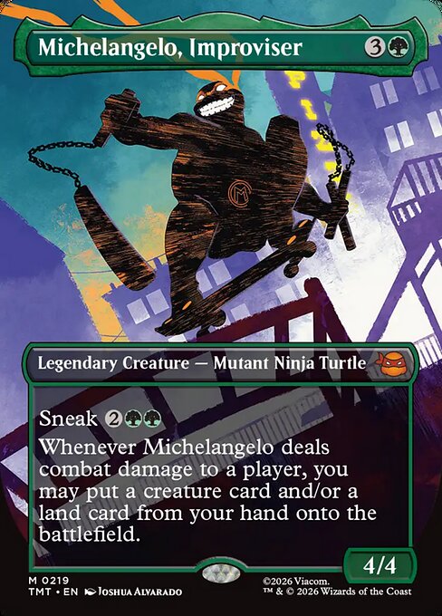 Michelangelo, Improviser [ #0219 Silhouette Borderless ] (TMT-M)