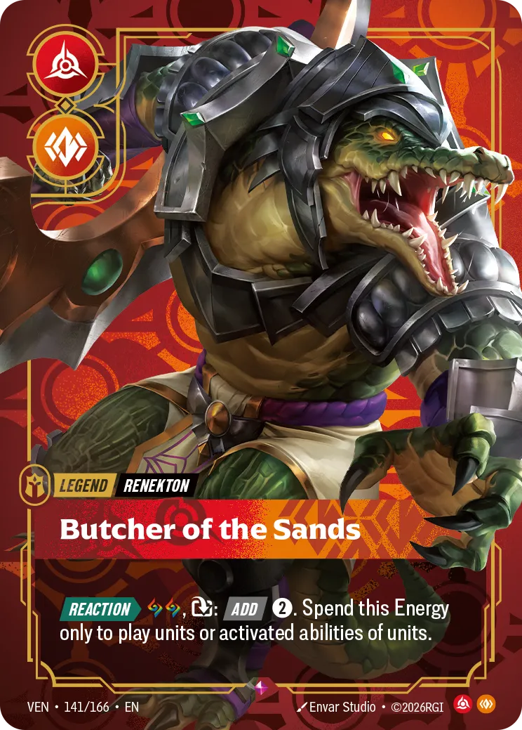 Renekton - Butcher of the Sands - 141/166 (VEN) Rare