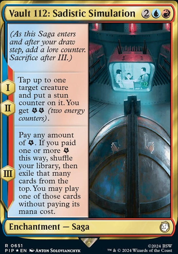 Vault 112: Sadistic Simulation [#0651 Surge Foil] (PIP-R)