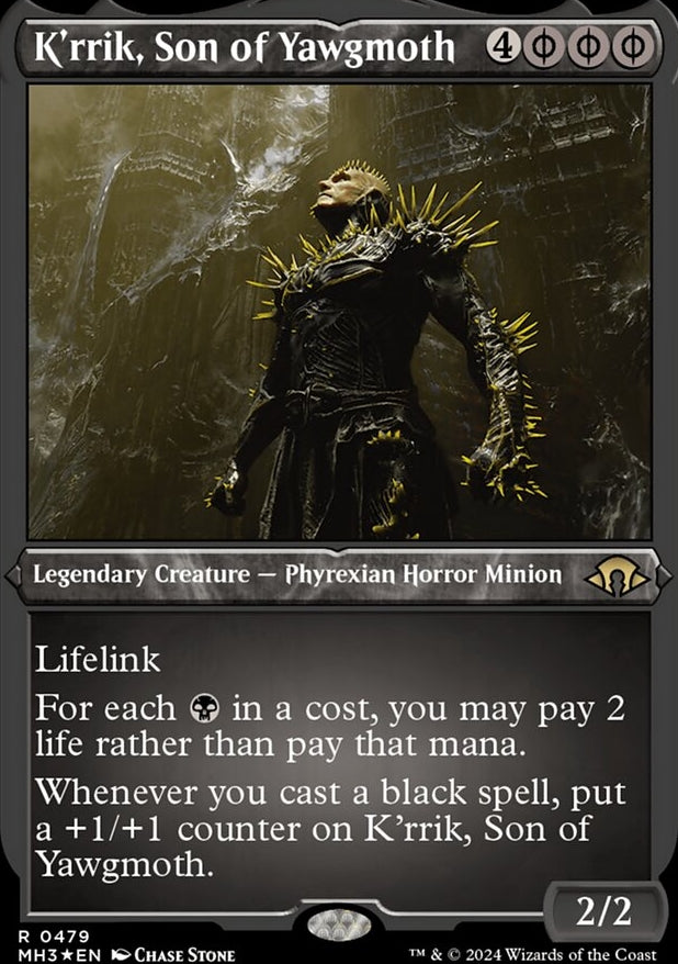 K'rrik, Son of Yawgmoth [#0479 Etched Foil] (MH3-R)