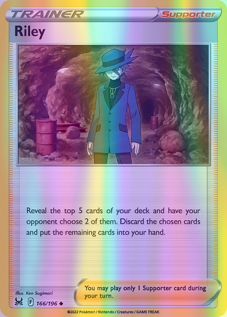 Riley - 166/196 (SWSH11) Uncommon - Near Mint Reverse Holofoil