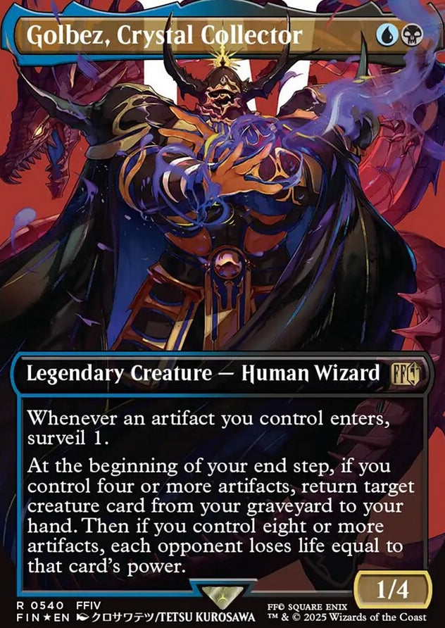 Golbez, Crystal Collector [ #0540 Surge Foil Borderless Alternate Art ] (FIN-R)