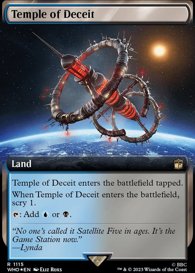 Temple of Deceit [#1115 Surge Foil Extended Art Reprint] (WHO-R)