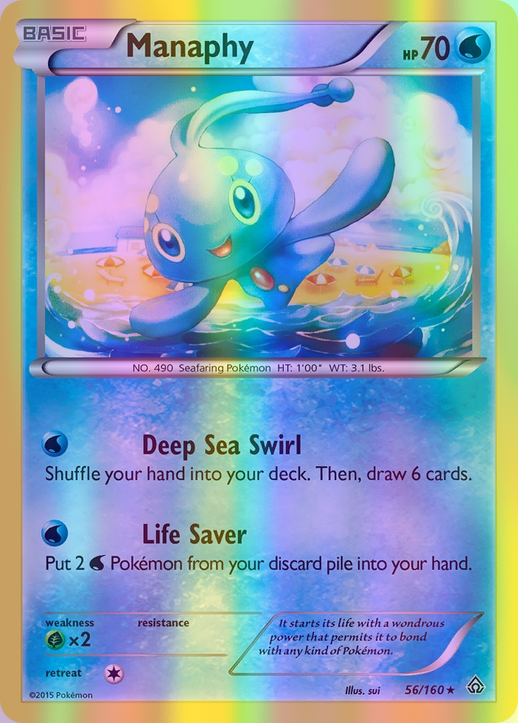 Manaphy - 056/160 (PRC) Holo Rare - Near Mint Reverse Holofoil