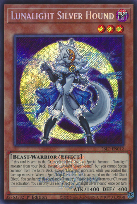 Lunalight Silver Hound (Emblazoned) (26LP-EN012)