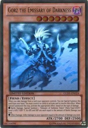 Gorz the Emissary of Darkness (GR) (GLD5-EN024) Ghost Rare - Moderate Play Limited Edition