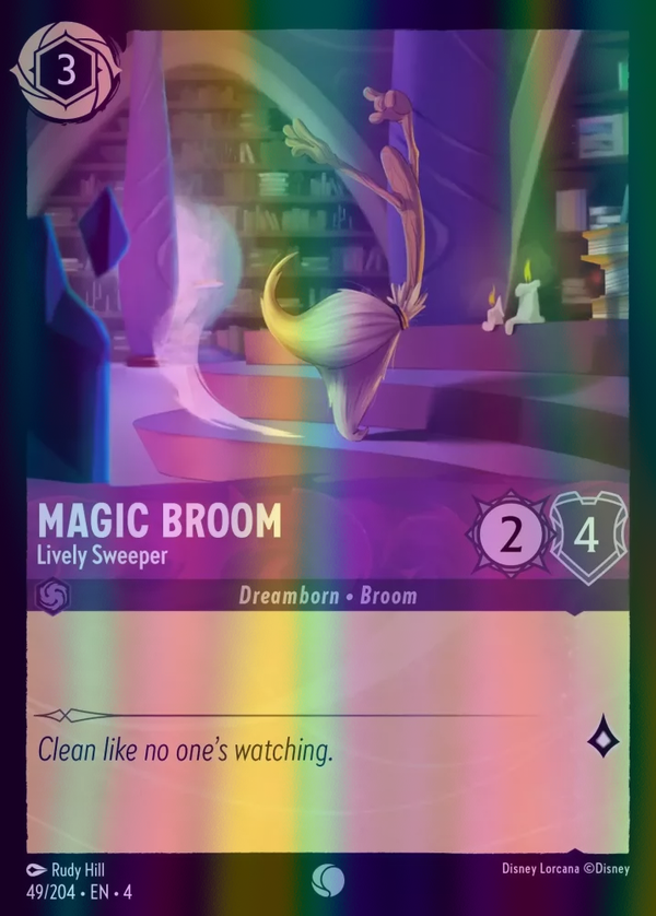 Magic Broom - Lively Sweeper (Ursula's Return 049/204) Common - Near Mint Cold Foil