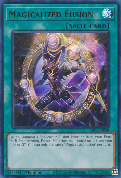 Magicalized Fusion (RA01-EN058) Prismatic Ultimate Rare - Near Mint 1st Edition