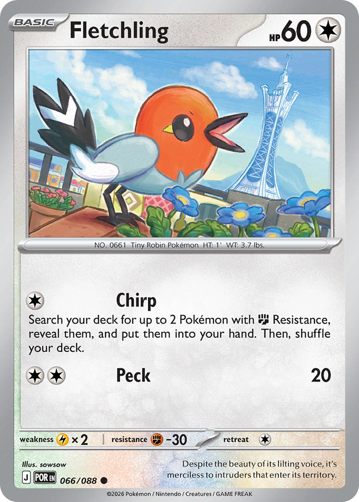 Fletchling - 066/088 (POR) Common