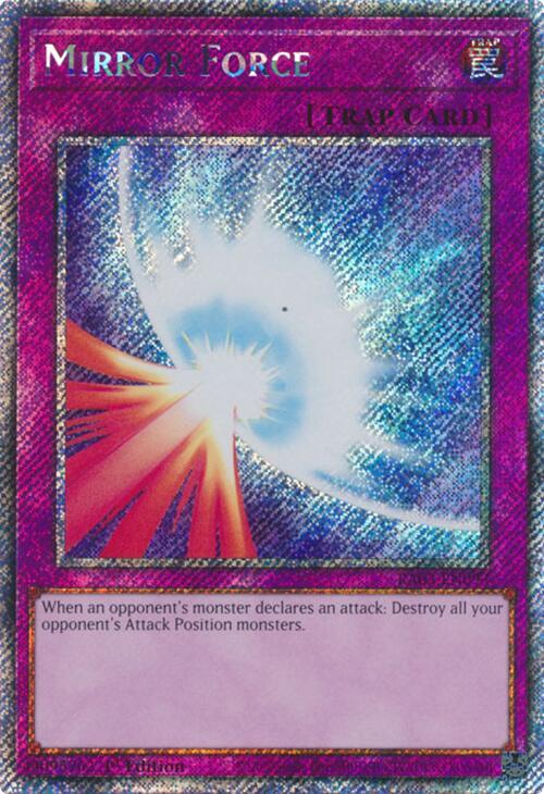 Mirror Force (RA03-EN093) Platinum Secret Rare - Near Mint 1st Edition