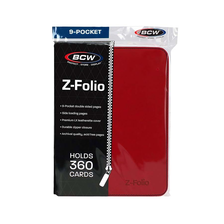 BCW: Z-Folio 9 Pocket Binder - Red