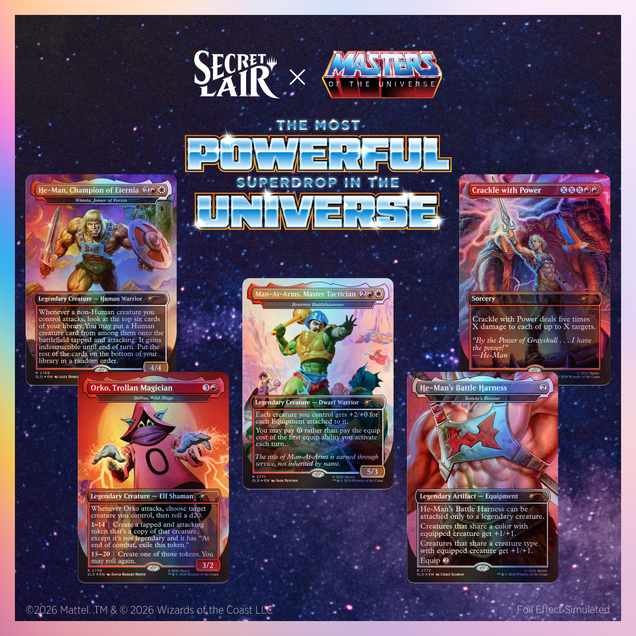 MTG: Secret Lair x Masters of the Universe: By the Power of Grayskull! Foil Edition