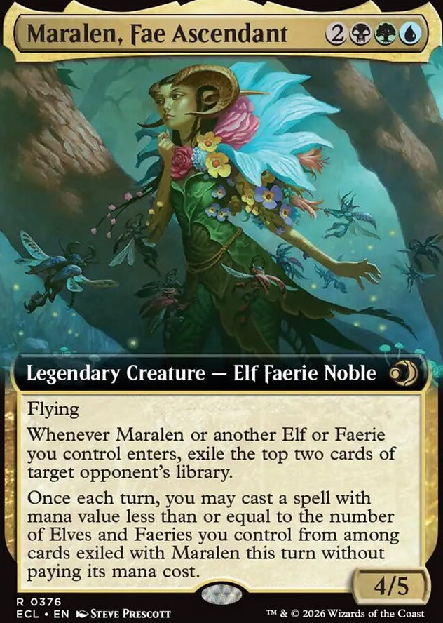 Maralen, Fae Ascendant [ #0376 Extended Art ] (ECL-R)
