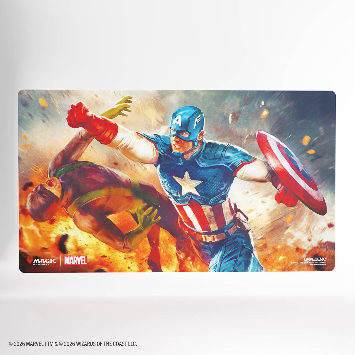GameGenic: Prime Playmat - MTG: Marvel Super Heroes - Captain America, Super-Soldier