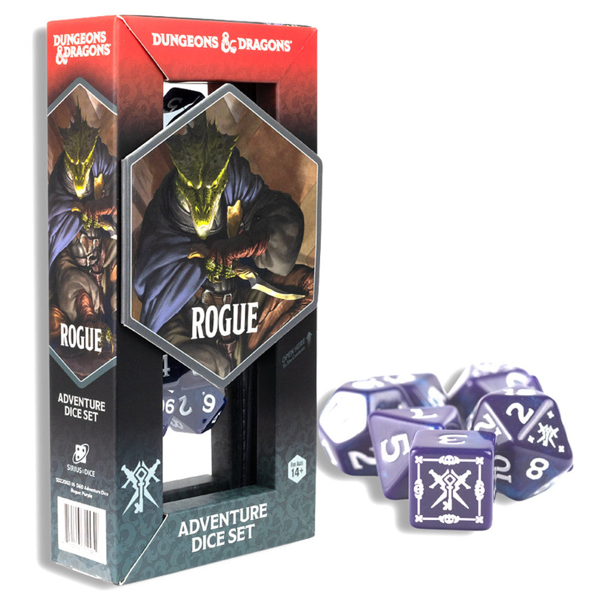 Sirius Dice: D&D Adventure Dice - Rogue: Purple (Refresh)