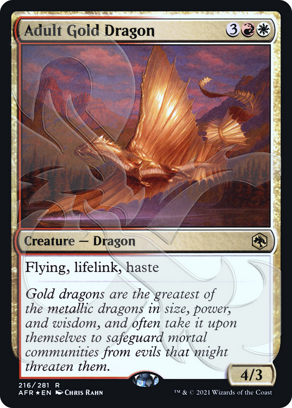 Adult Gold Dragon (AFR-R-&)