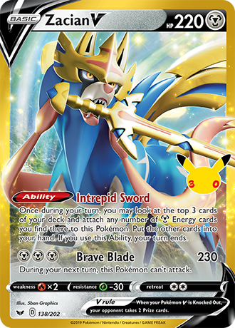Zacian V - 138/202 (30C) Classic Collection