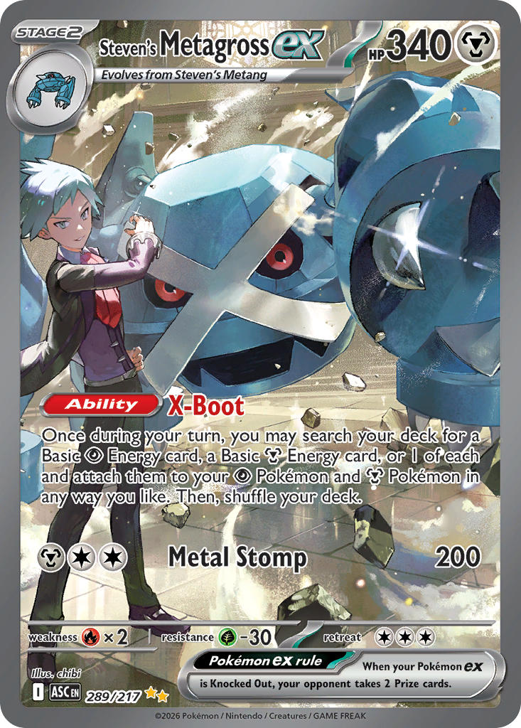 Steven's Metagross ex - 289/217 (ASC) Special Illustration Rare