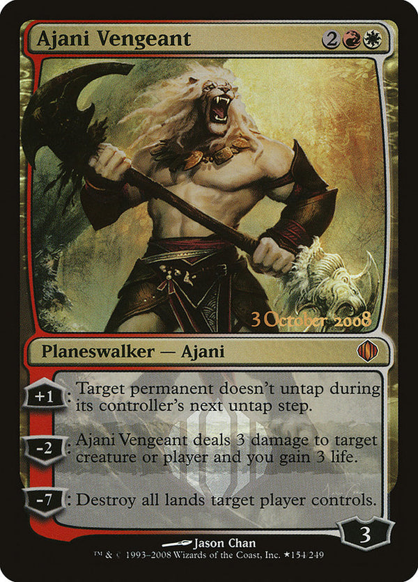 Ajani Vengeant (ALA-M-PRE) Light Play