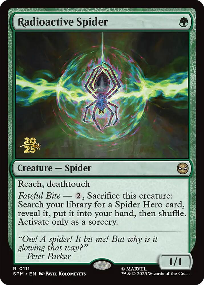 Radioactive Spider [#0111] (SPM-R) Foil Prerelease Near Mint