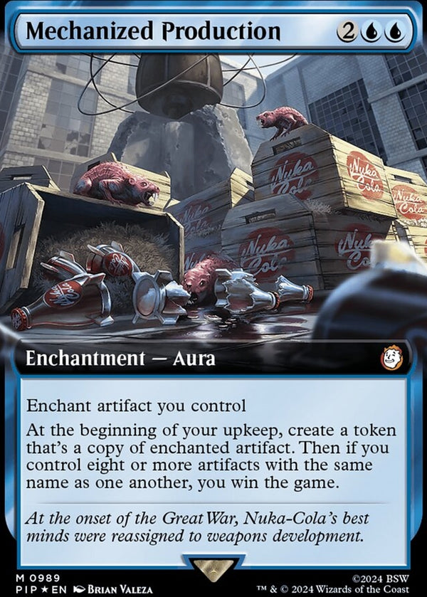 Mechanized Production [#0989 Extended Art Surge Foil] (PIP-M)